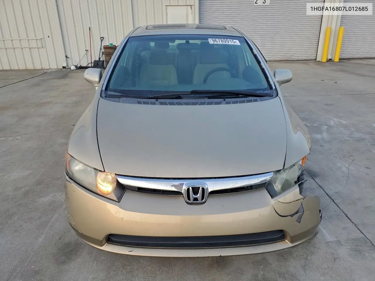 1HGFA16807L012685 2007 Honda Civic Ex
