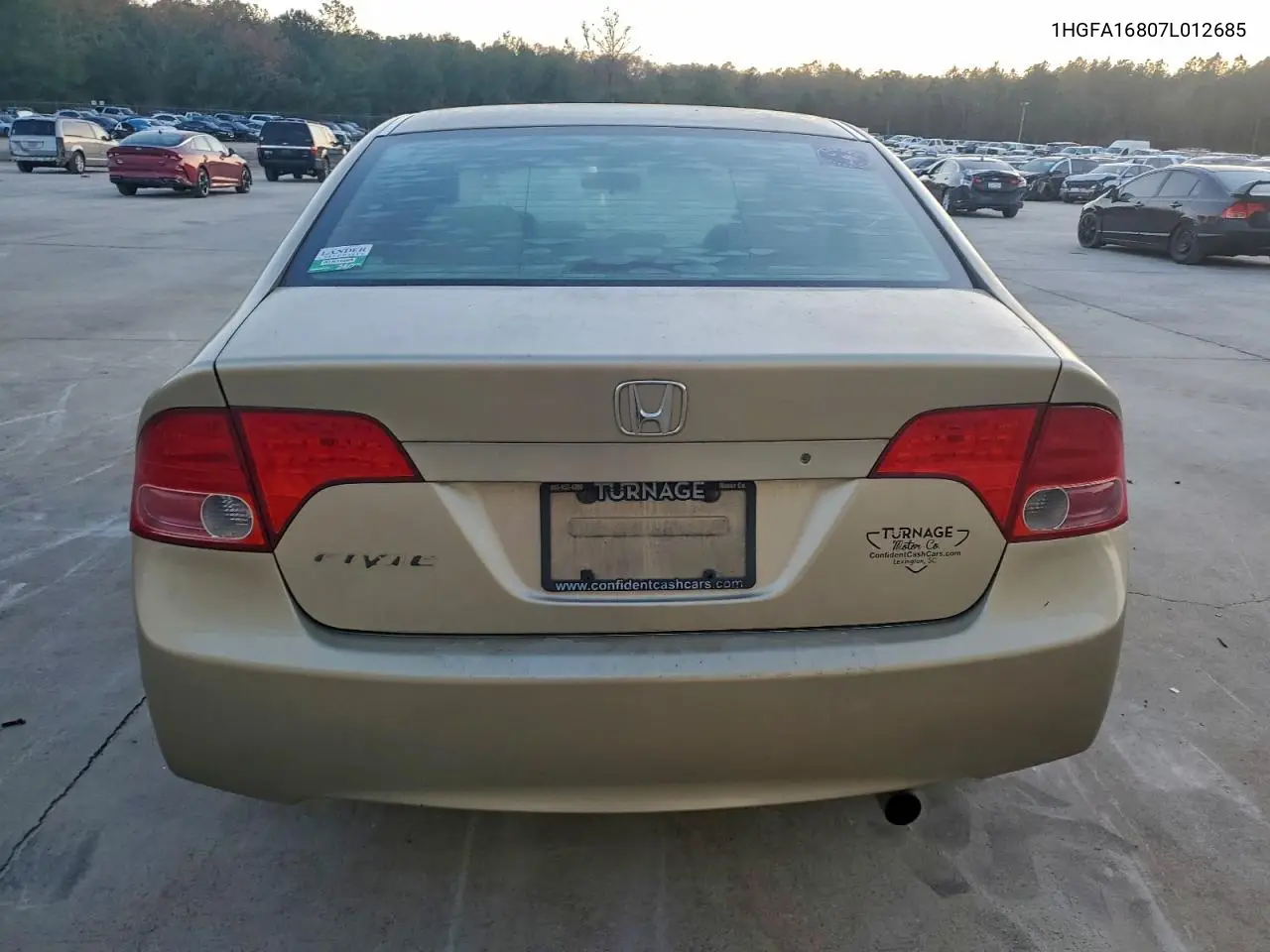 1HGFA16807L012685 2007 Honda Civic Ex