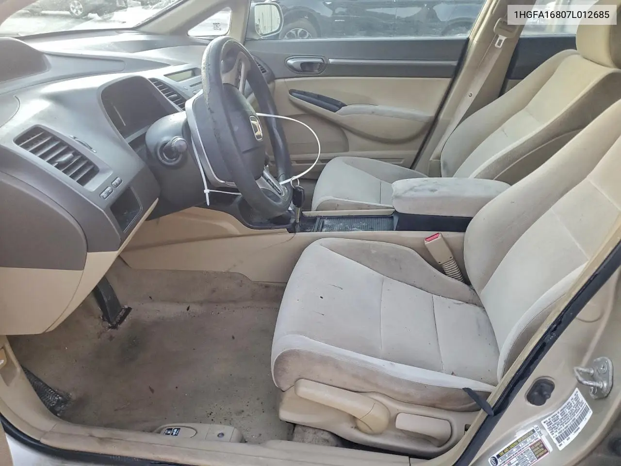 1HGFA16807L012685 2007 Honda Civic Ex