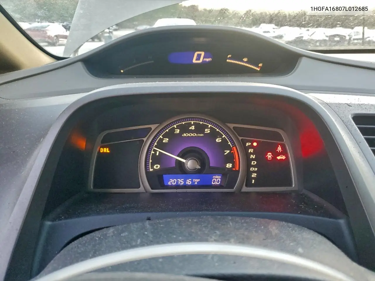 1HGFA16807L012685 2007 Honda Civic Ex