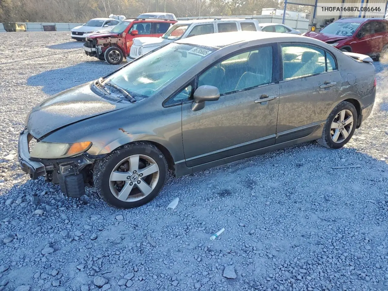 1HGFA16887L086646 2007 Honda Civic Ex