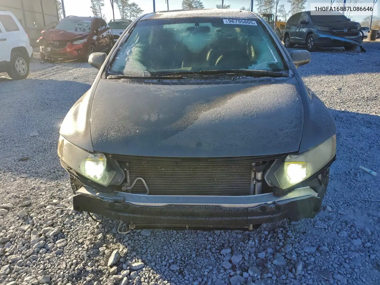 1HGFA16887L086646 2007 Honda Civic Ex