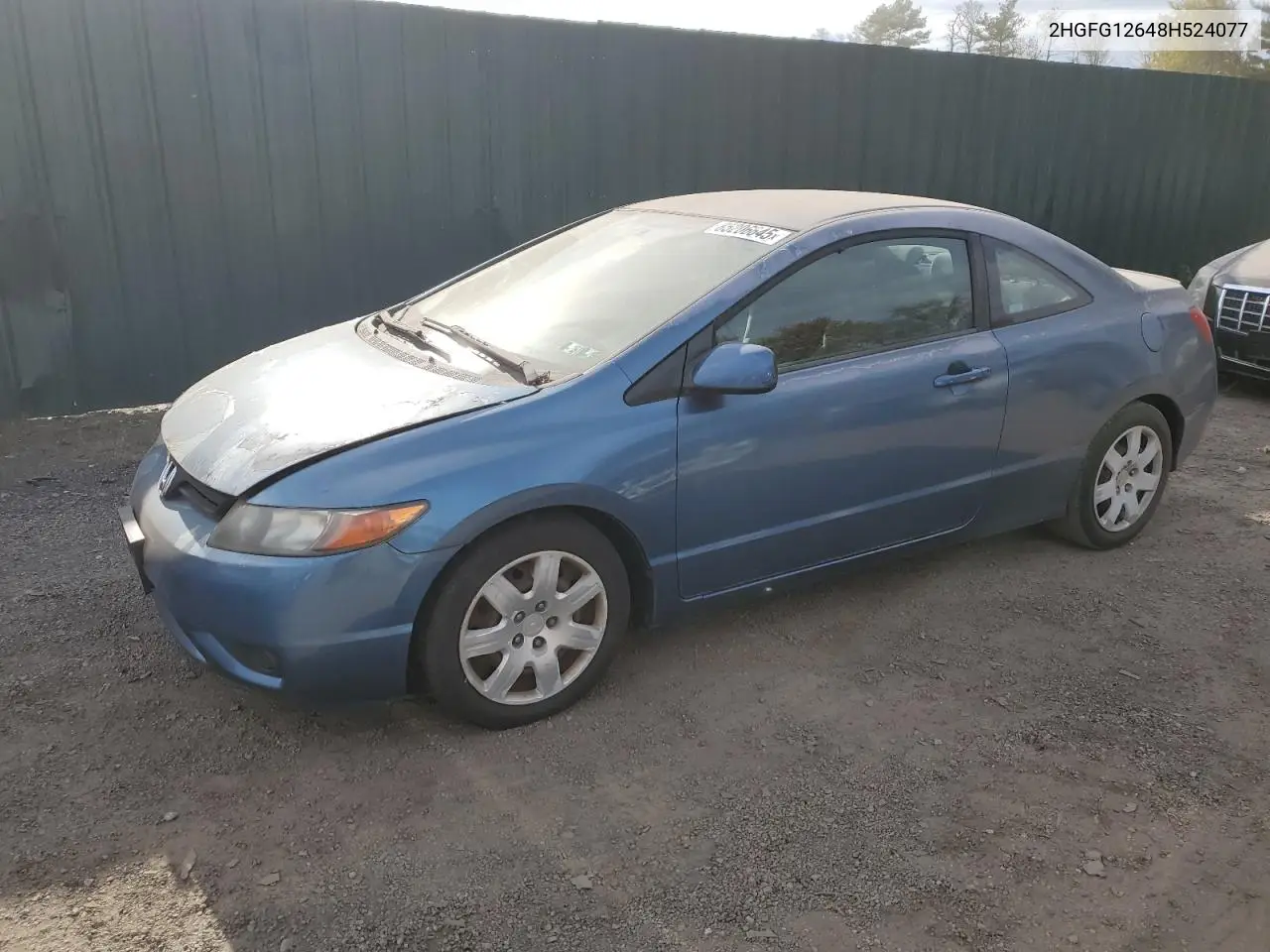 2HGFG12648H524077 2008 Honda Civic Lx