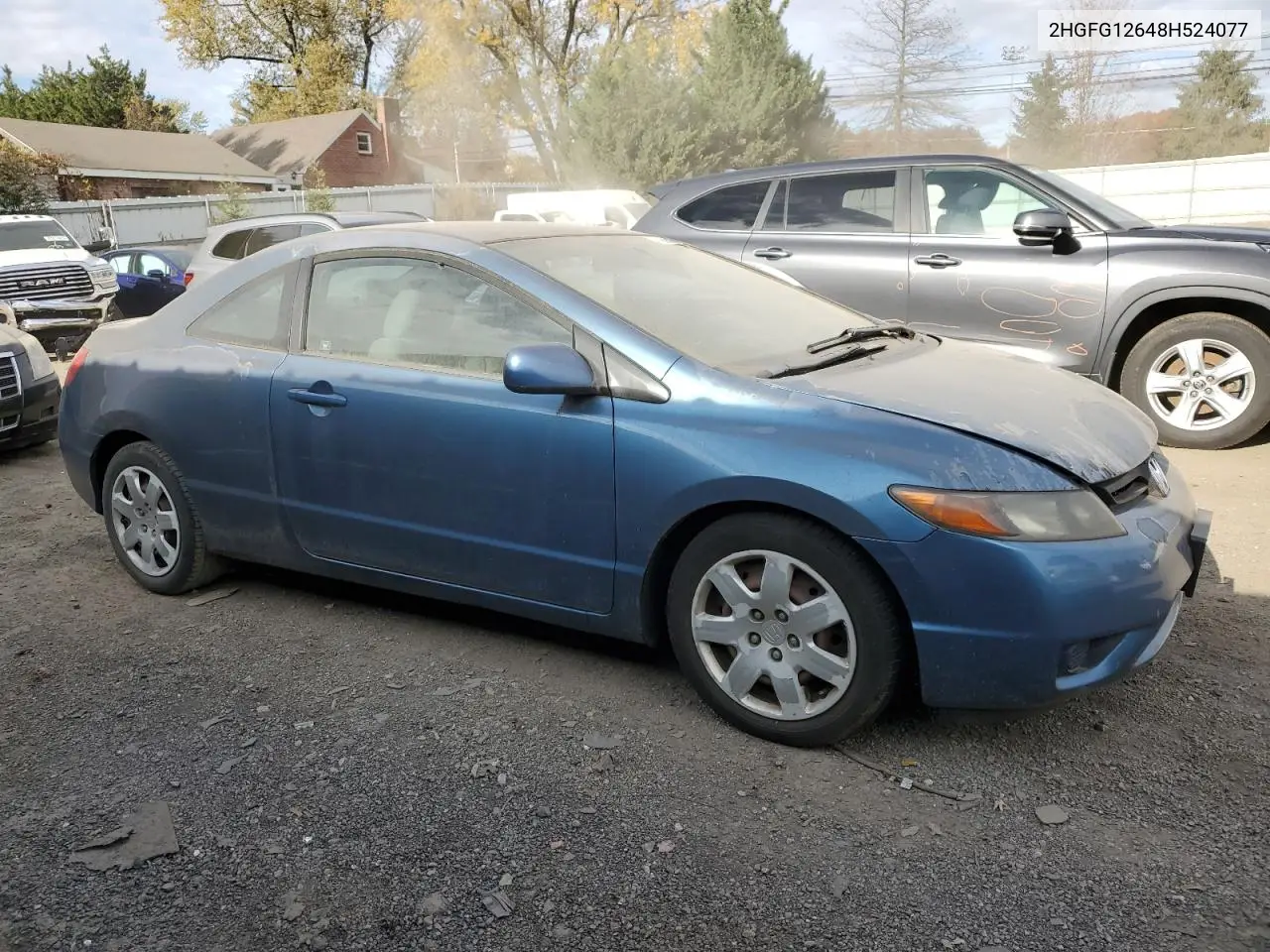 2HGFG12648H524077 2008 Honda Civic Lx