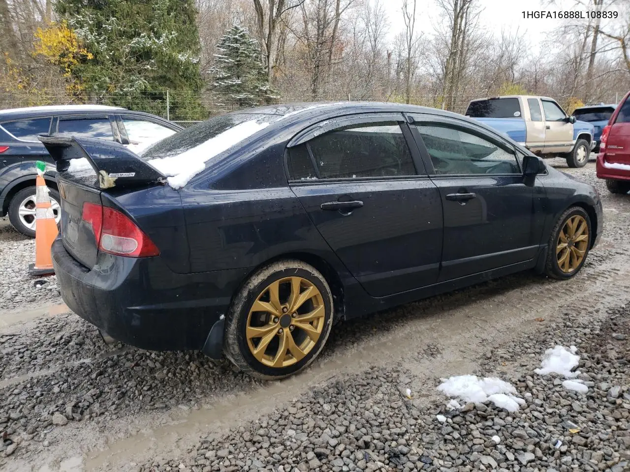 1HGFA16888L108839 2008 Honda Civic Ex