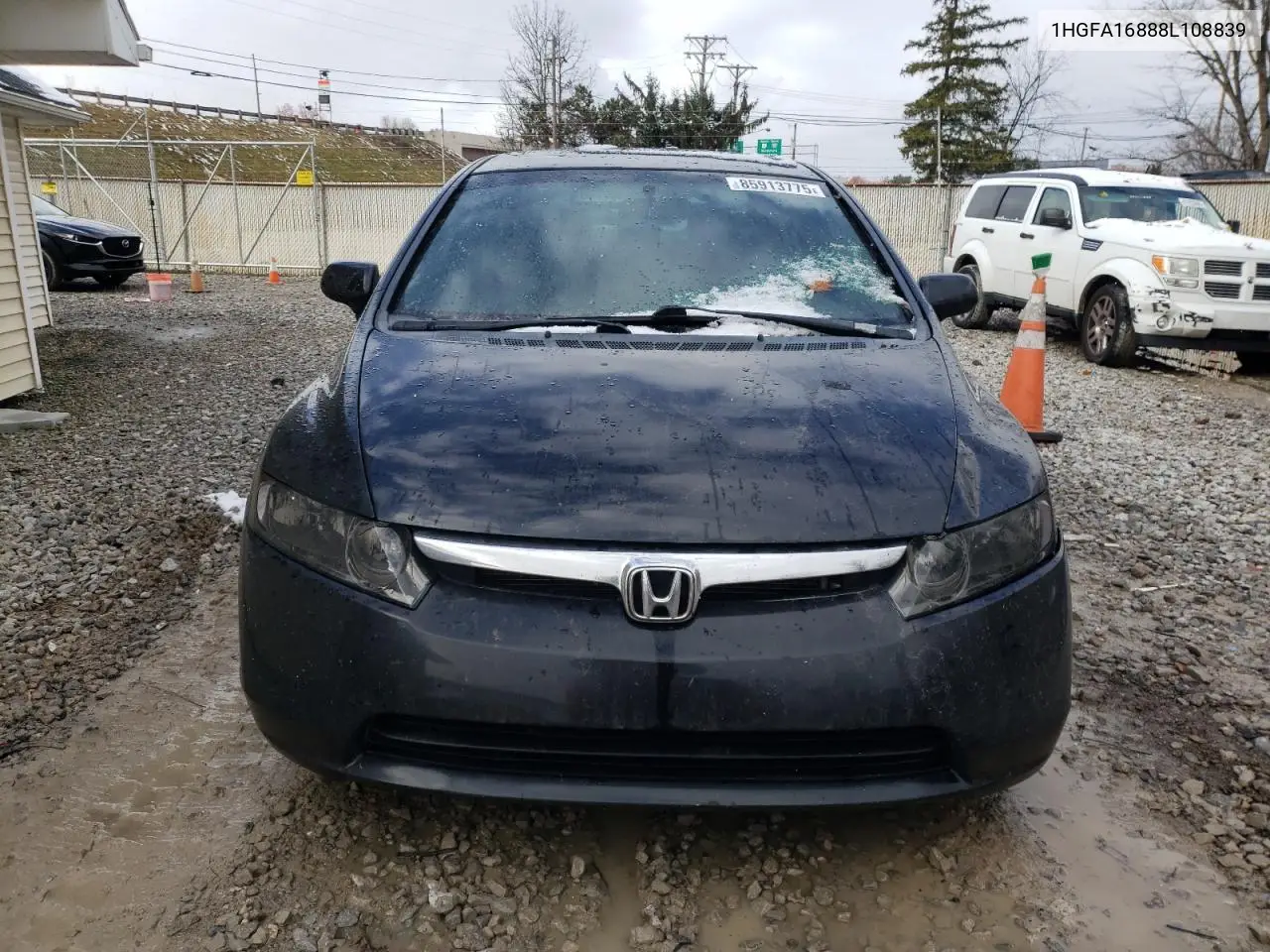1HGFA16888L108839 2008 Honda Civic Ex