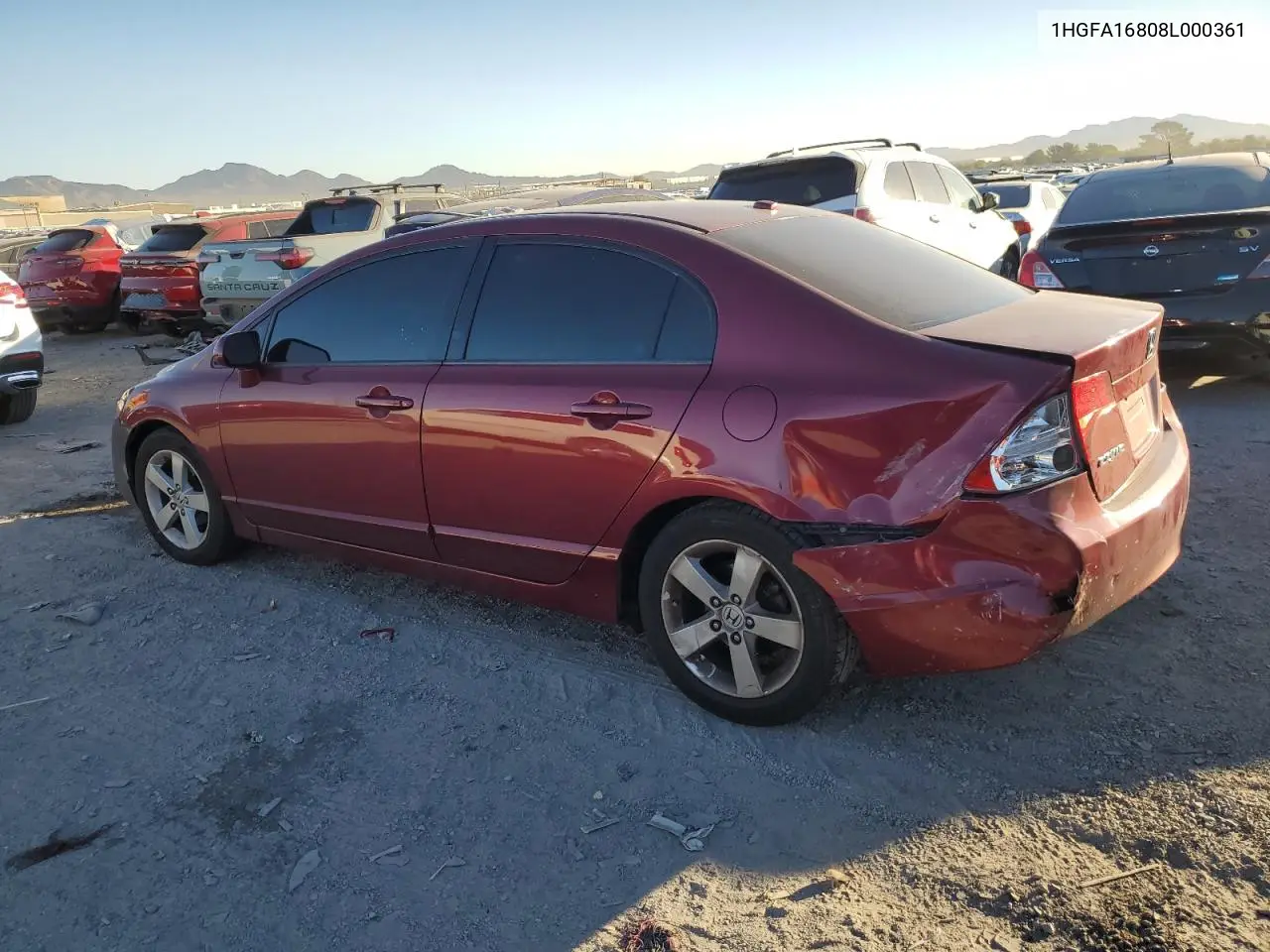 1HGFA16808L000361 2008 Honda Civic Ex