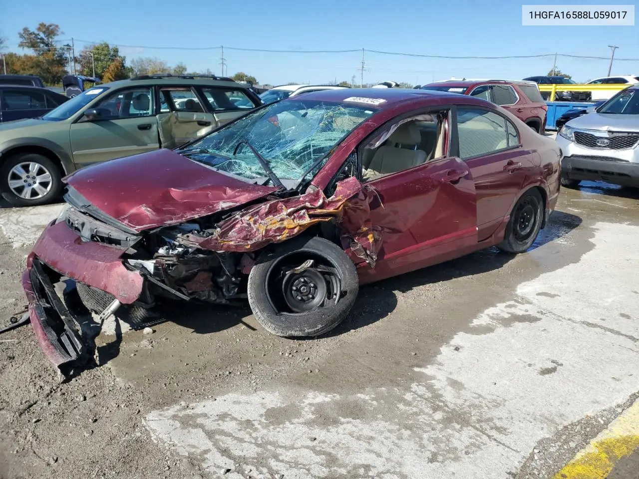 1HGFA16588L059017 2008 Honda Civic Lx