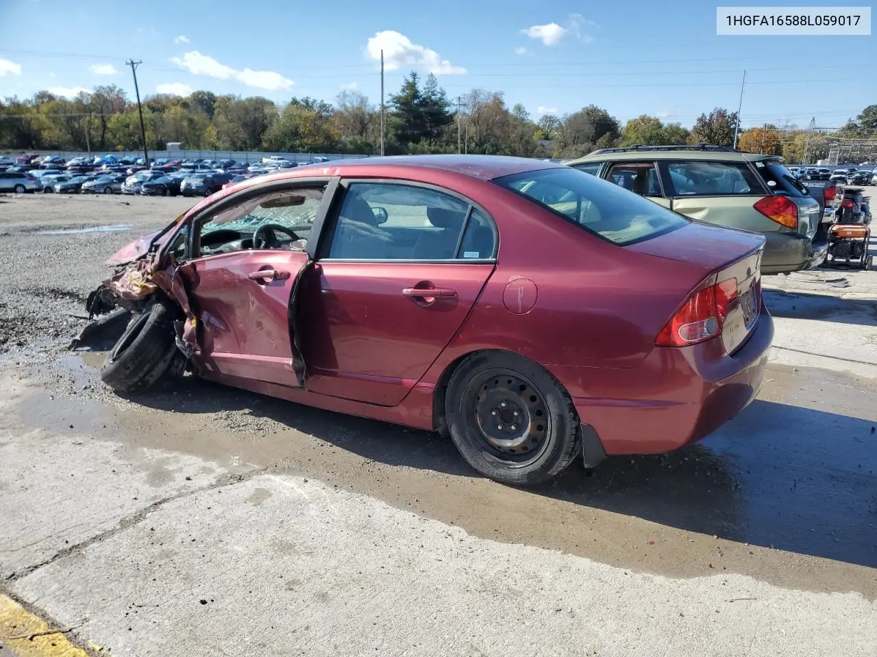 1HGFA16588L059017 2008 Honda Civic Lx