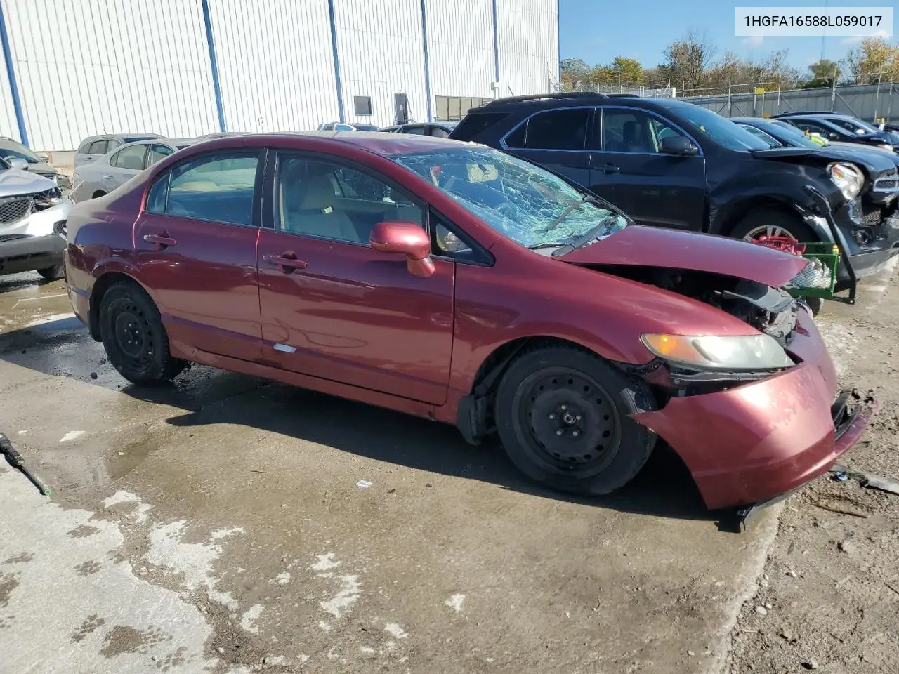 1HGFA16588L059017 2008 Honda Civic Lx