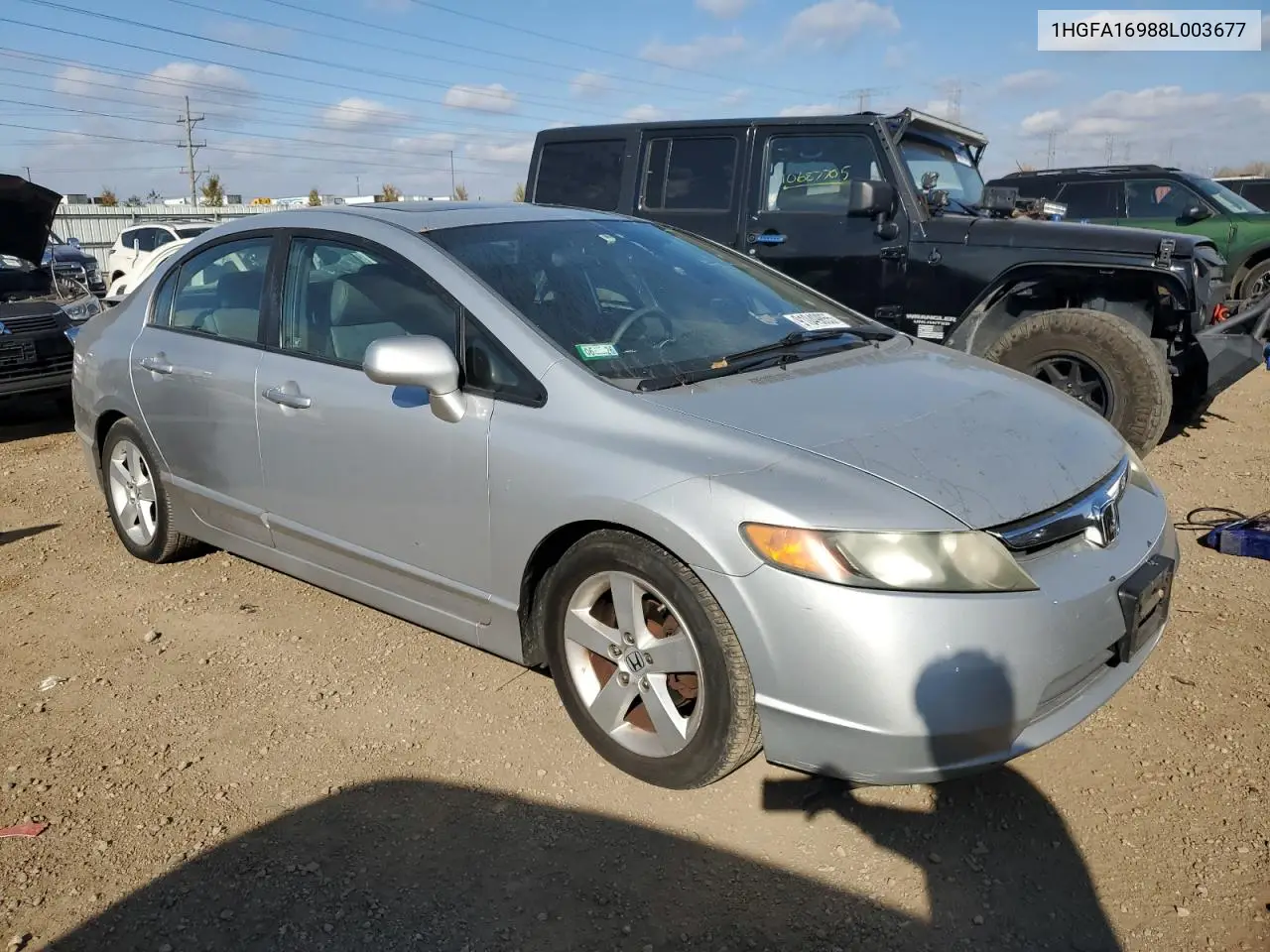 1HGFA16988L003677 2008 Honda Civic Exl