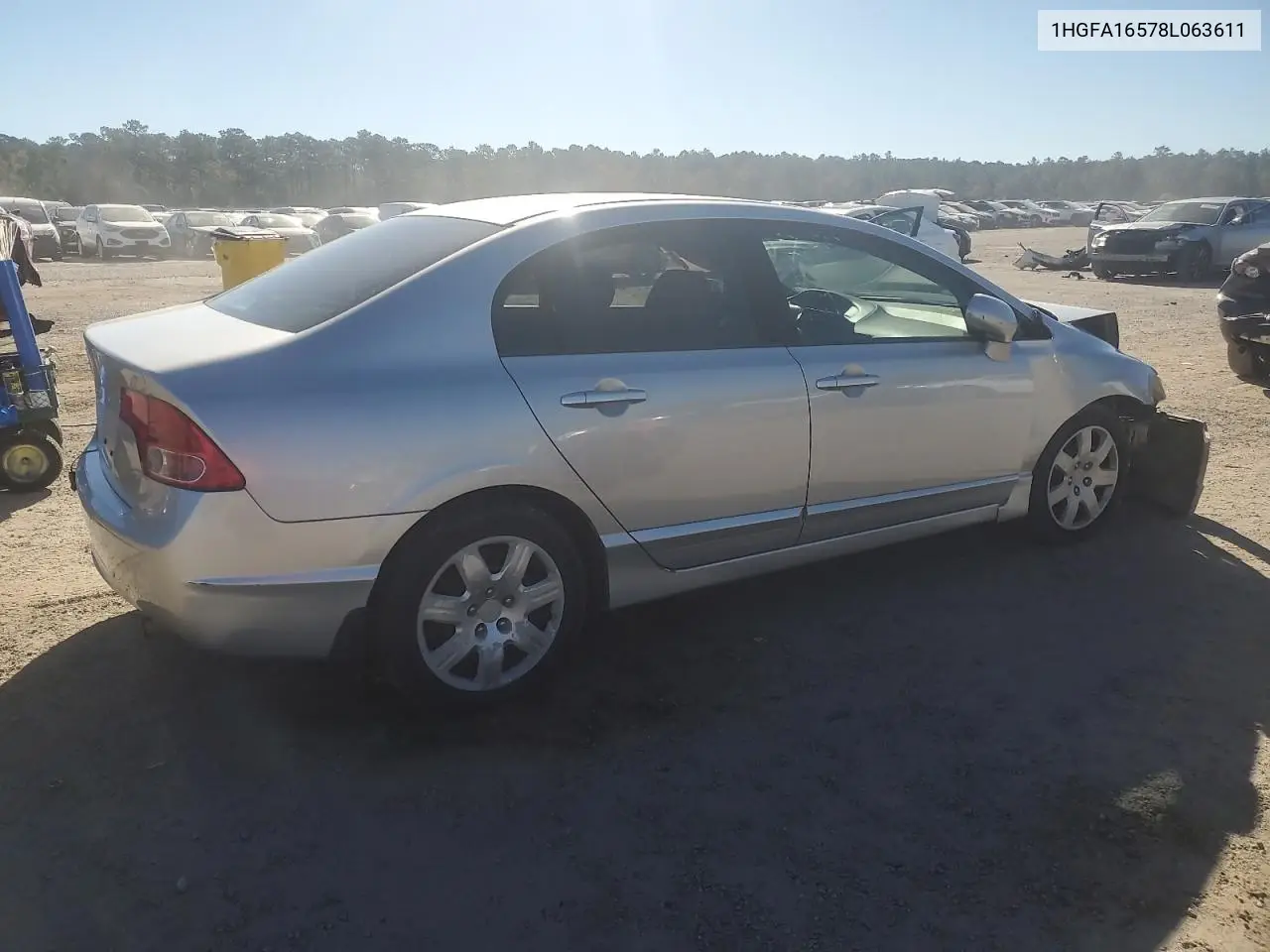 1HGFA16578L063611 2008 Honda Civic Lx