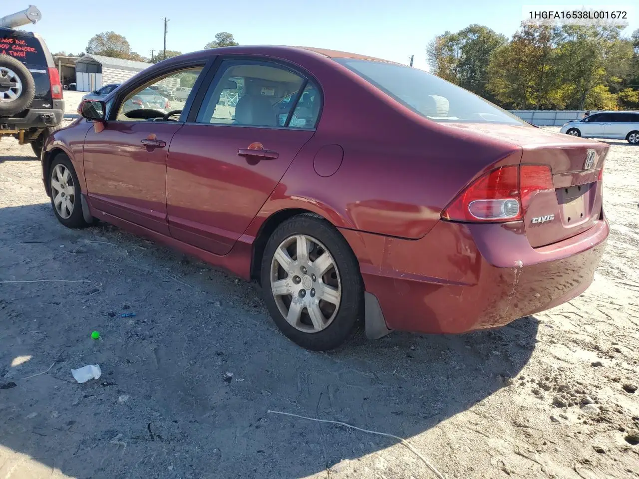 1HGFA16538L001672 2008 Honda Civic Lx