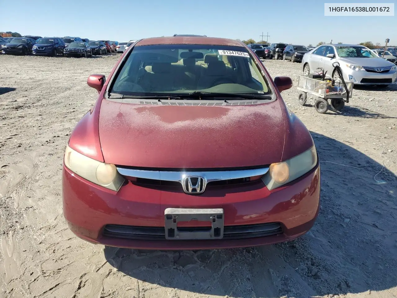 1HGFA16538L001672 2008 Honda Civic Lx