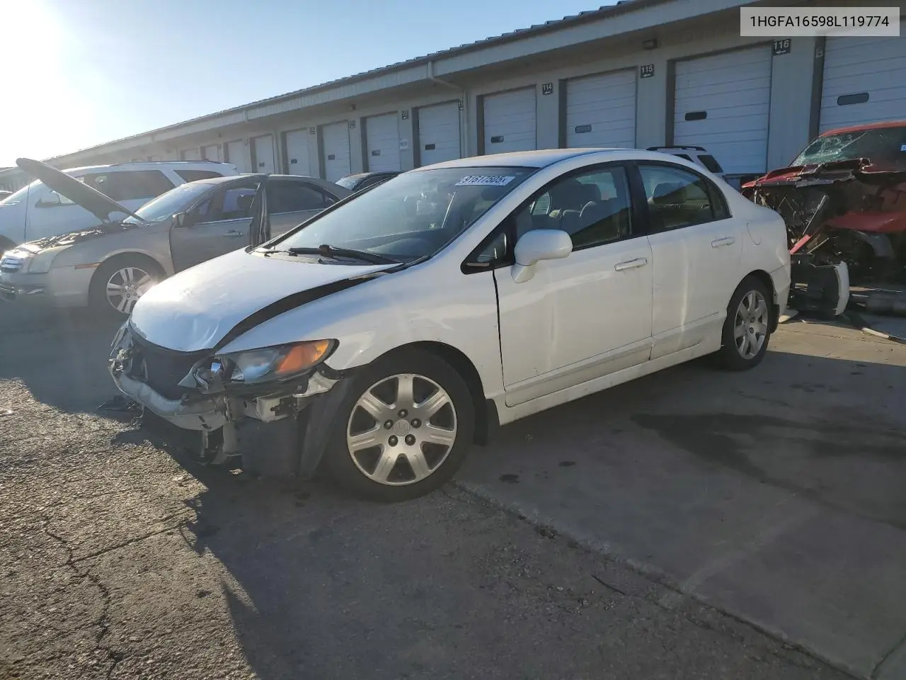 1HGFA16598L119774 2008 Honda Civic Lx