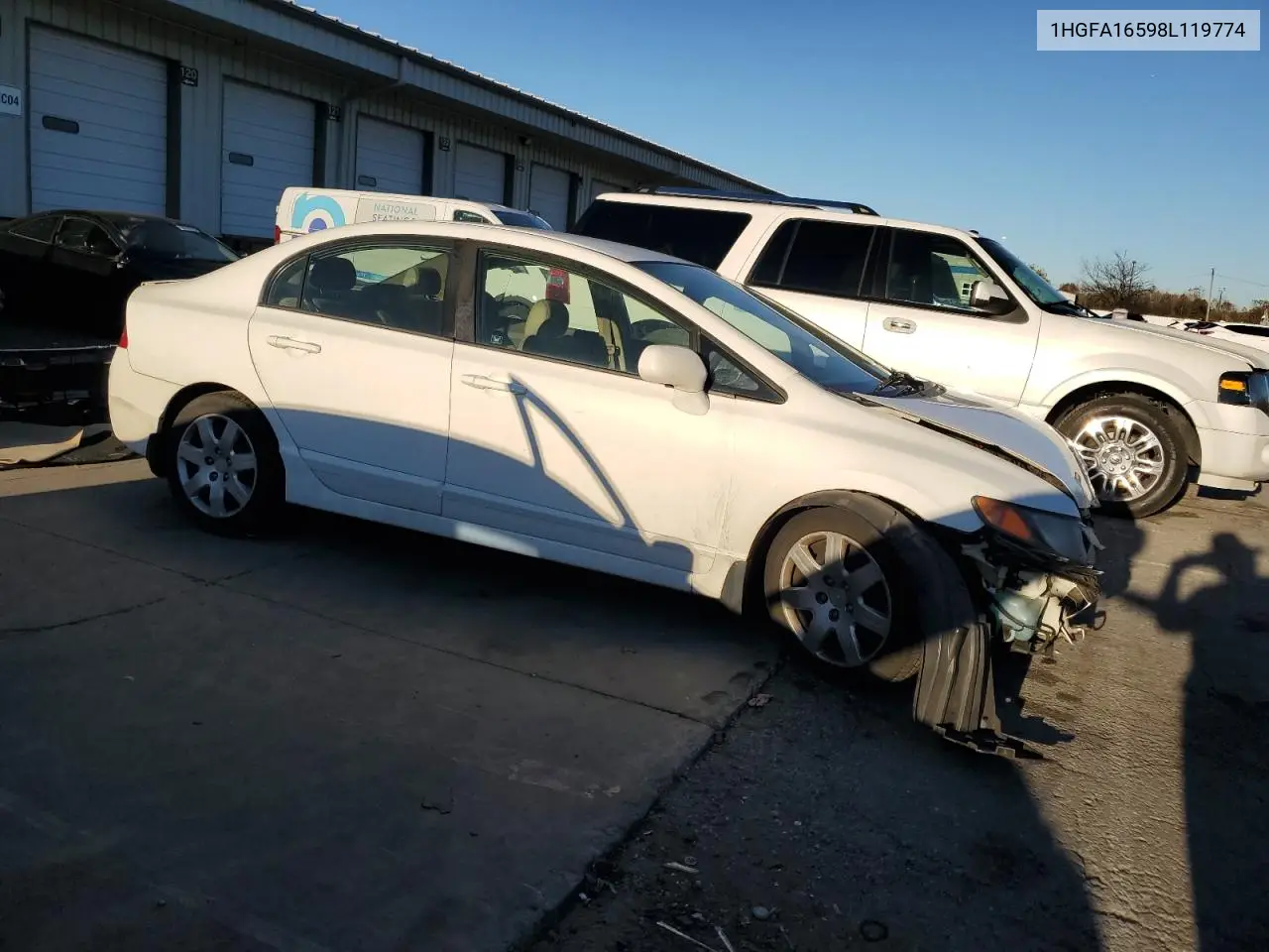 1HGFA16598L119774 2008 Honda Civic Lx