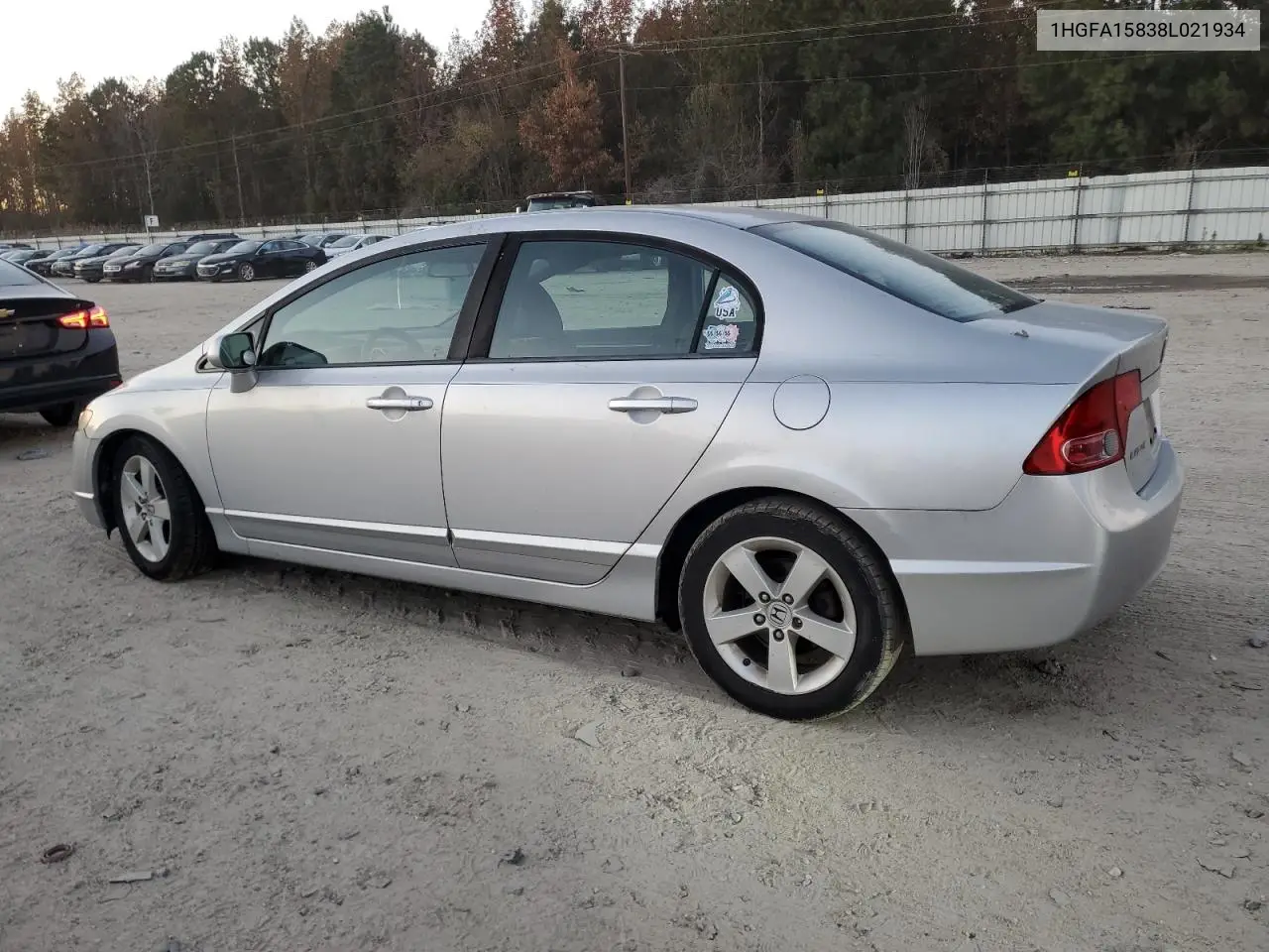 1HGFA15838L021934 2008 Honda Civic Ex