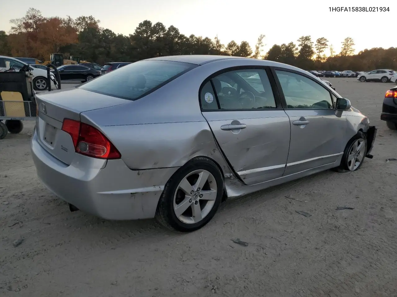1HGFA15838L021934 2008 Honda Civic Ex