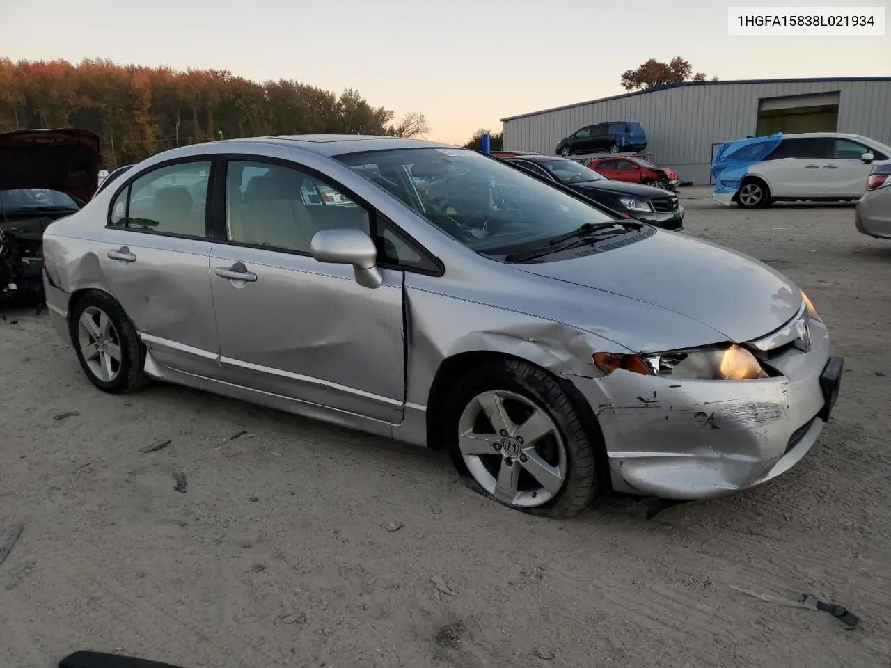 1HGFA15838L021934 2008 Honda Civic Ex