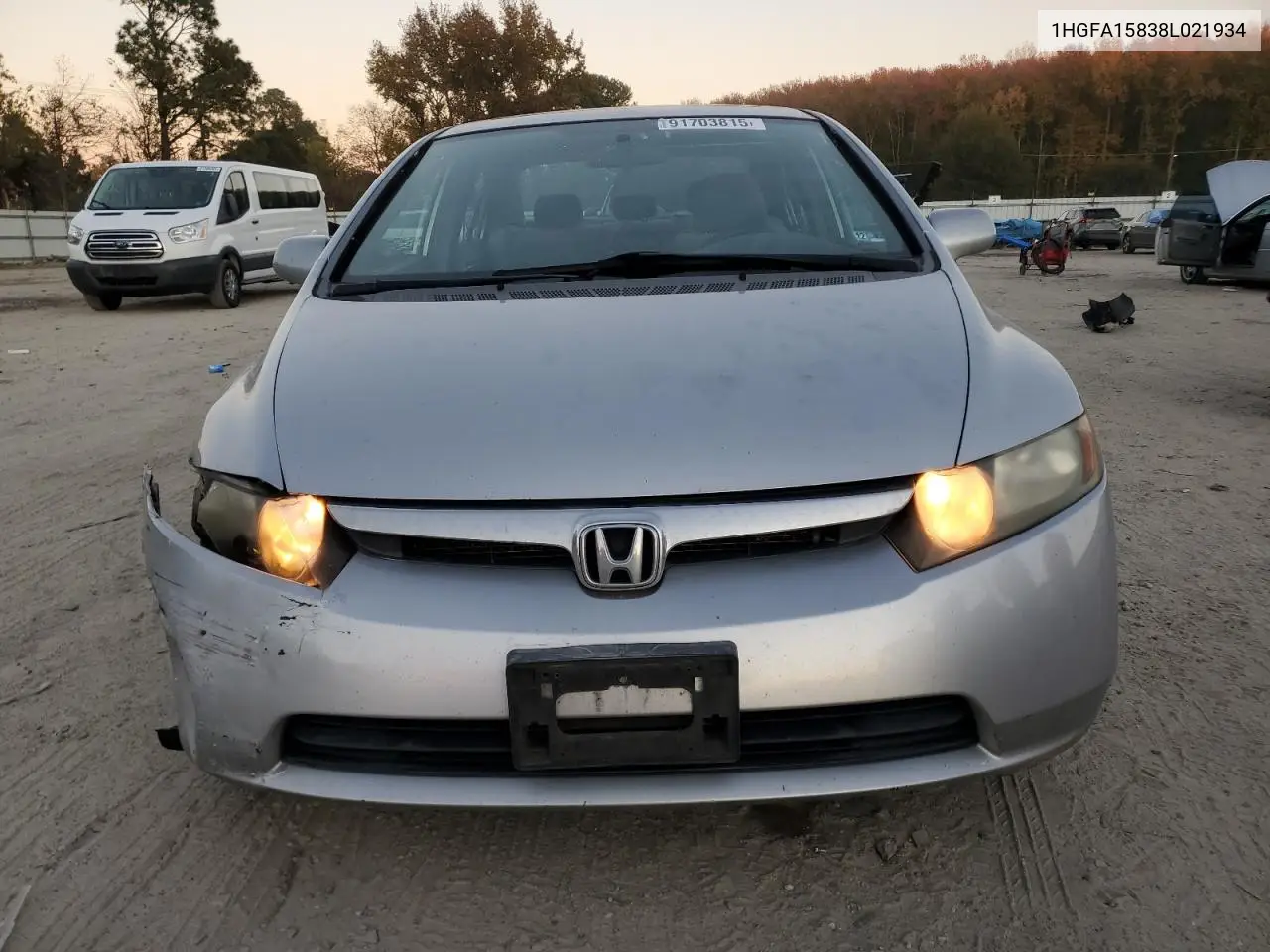 1HGFA15838L021934 2008 Honda Civic Ex