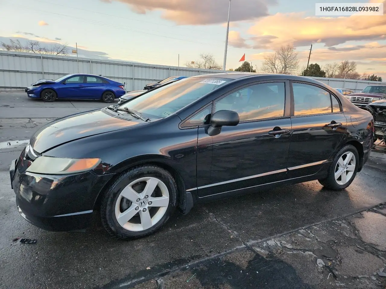 1HGFA16828L093982 2008 Honda Civic Ex