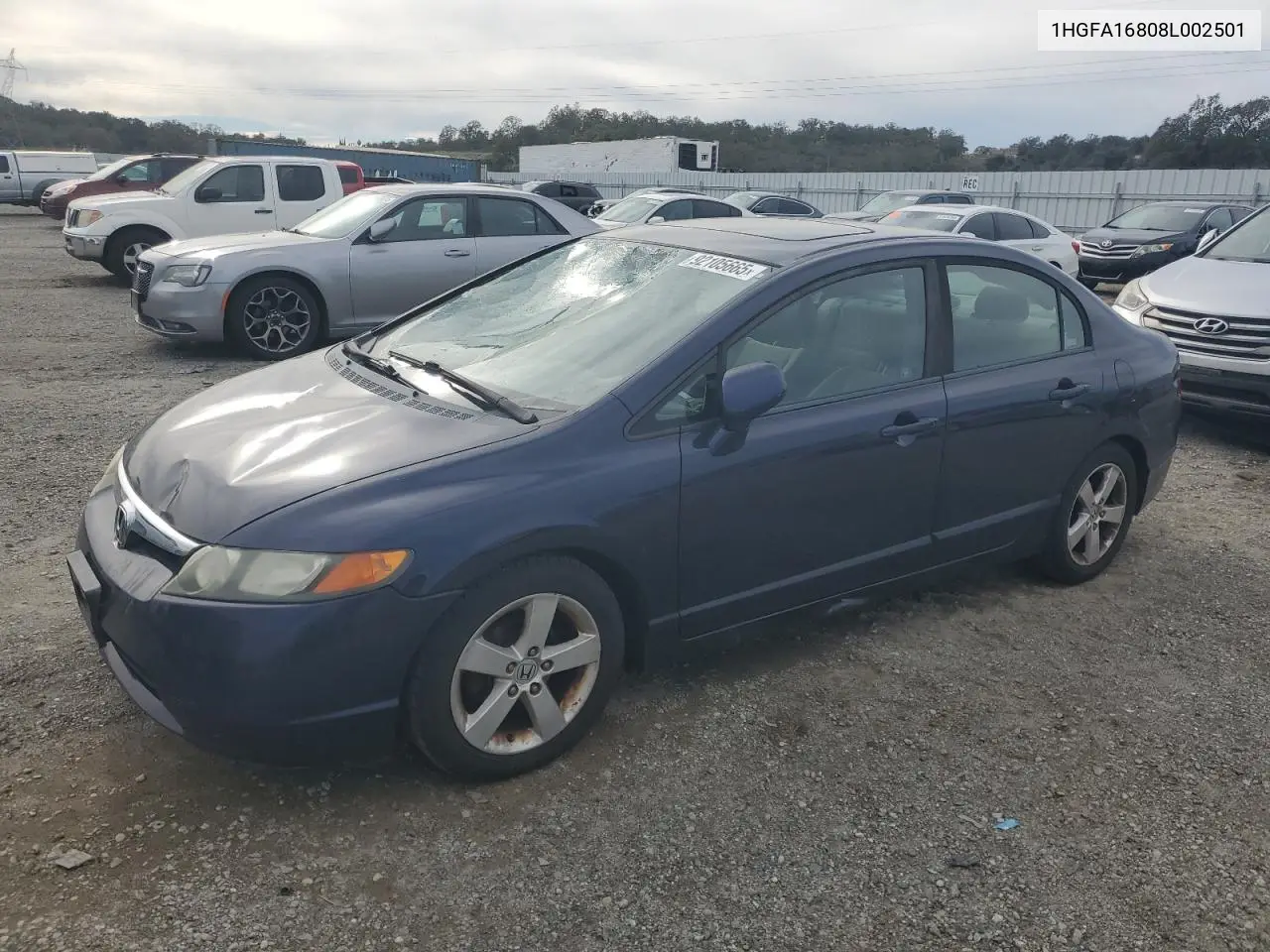 1HGFA16808L002501 2008 Honda Civic Ex