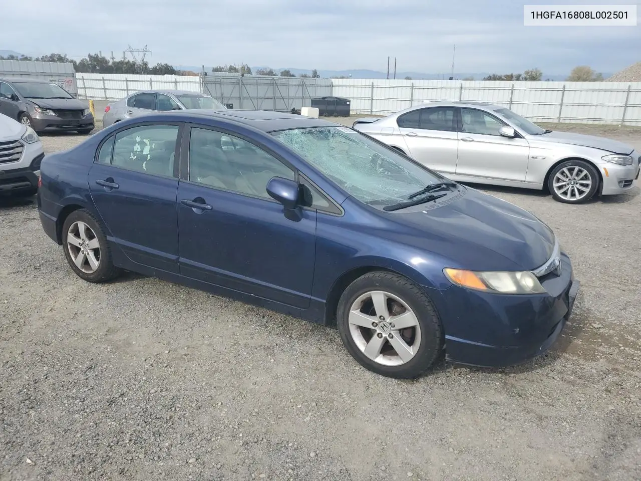 1HGFA16808L002501 2008 Honda Civic Ex