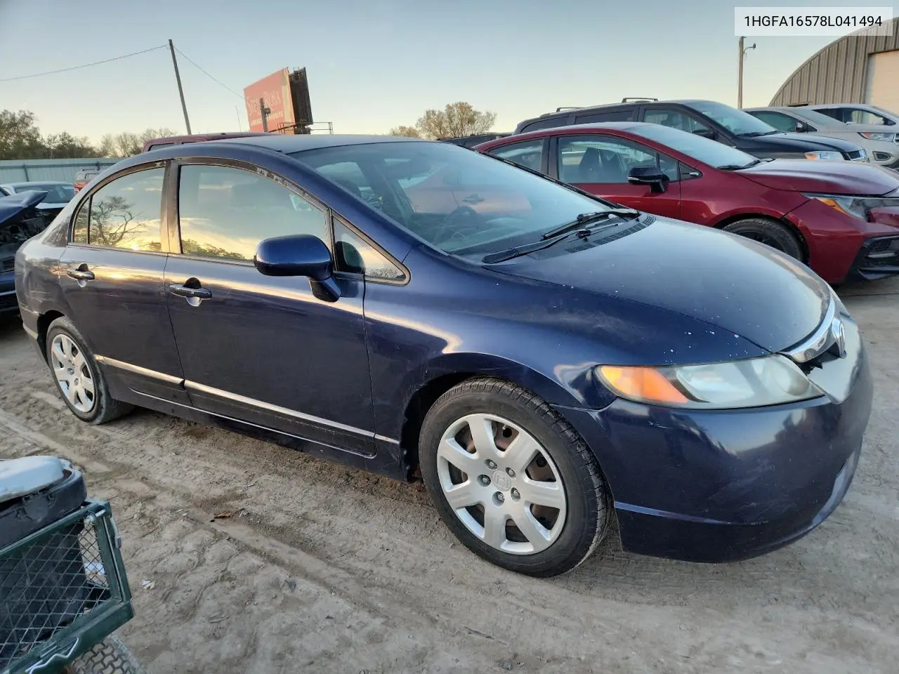 1HGFA16578L041494 2008 Honda Civic Lx