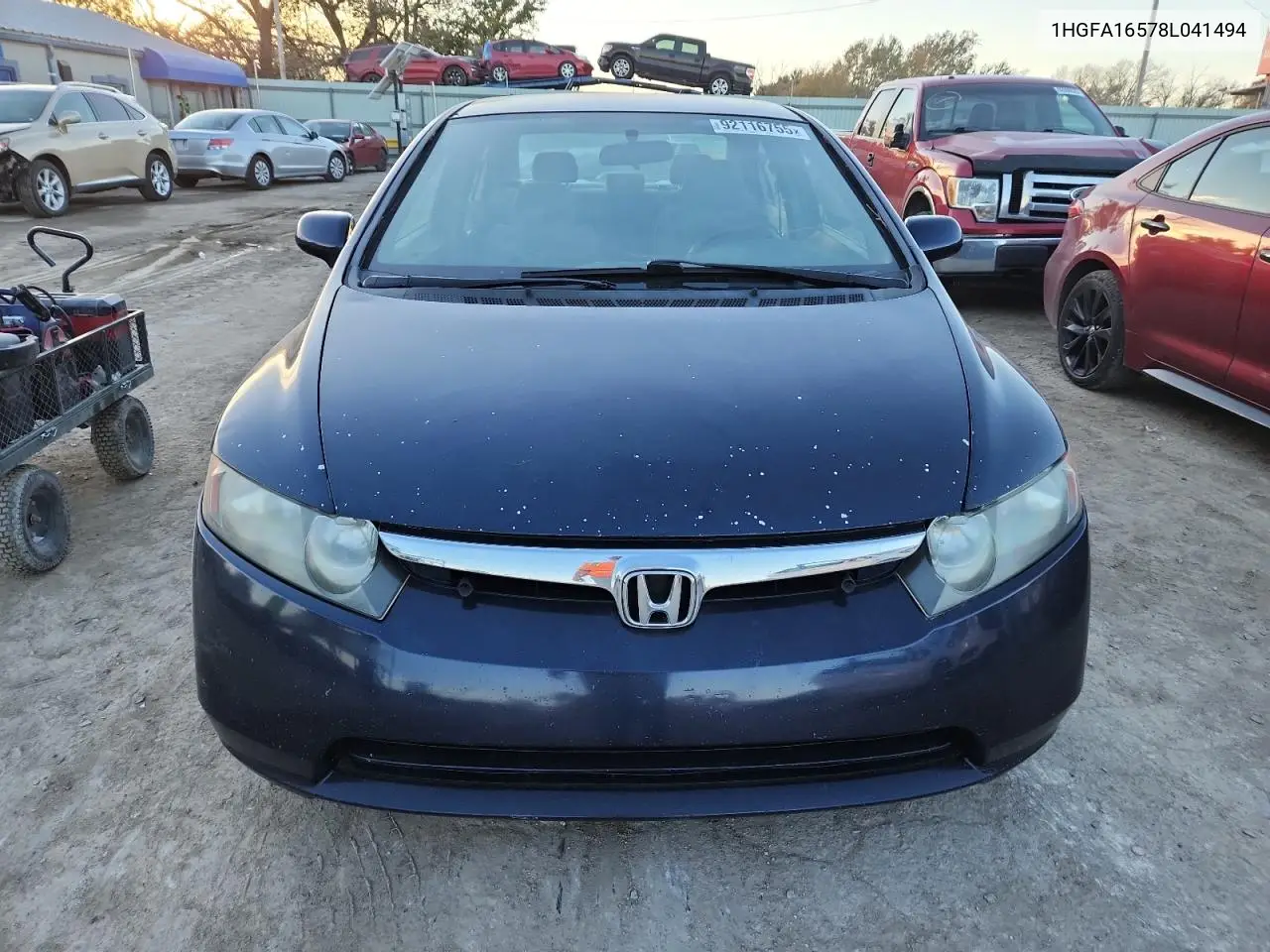 1HGFA16578L041494 2008 Honda Civic Lx