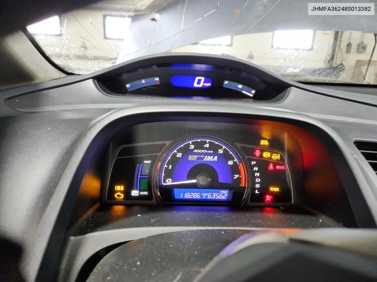 JHMFA36248S013382 2008 Honda Civic Hybrid