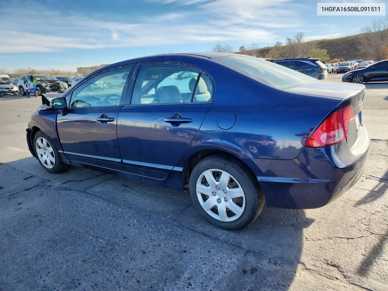1HGFA16508L091511 2008 Honda Civic Lx
