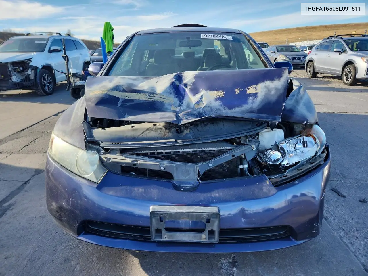 1HGFA16508L091511 2008 Honda Civic Lx