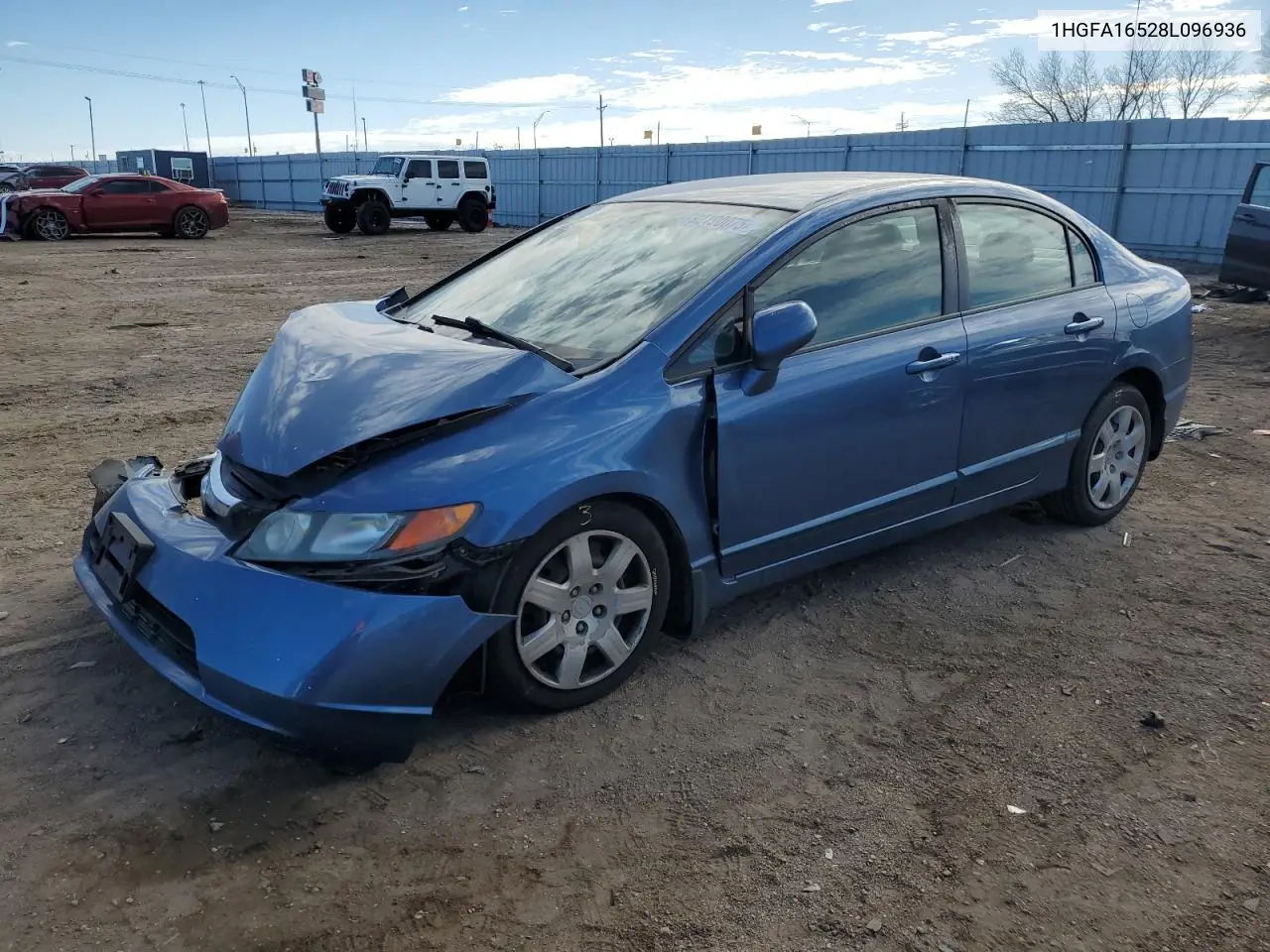 1HGFA16528L096936 2008 Honda Civic Lx