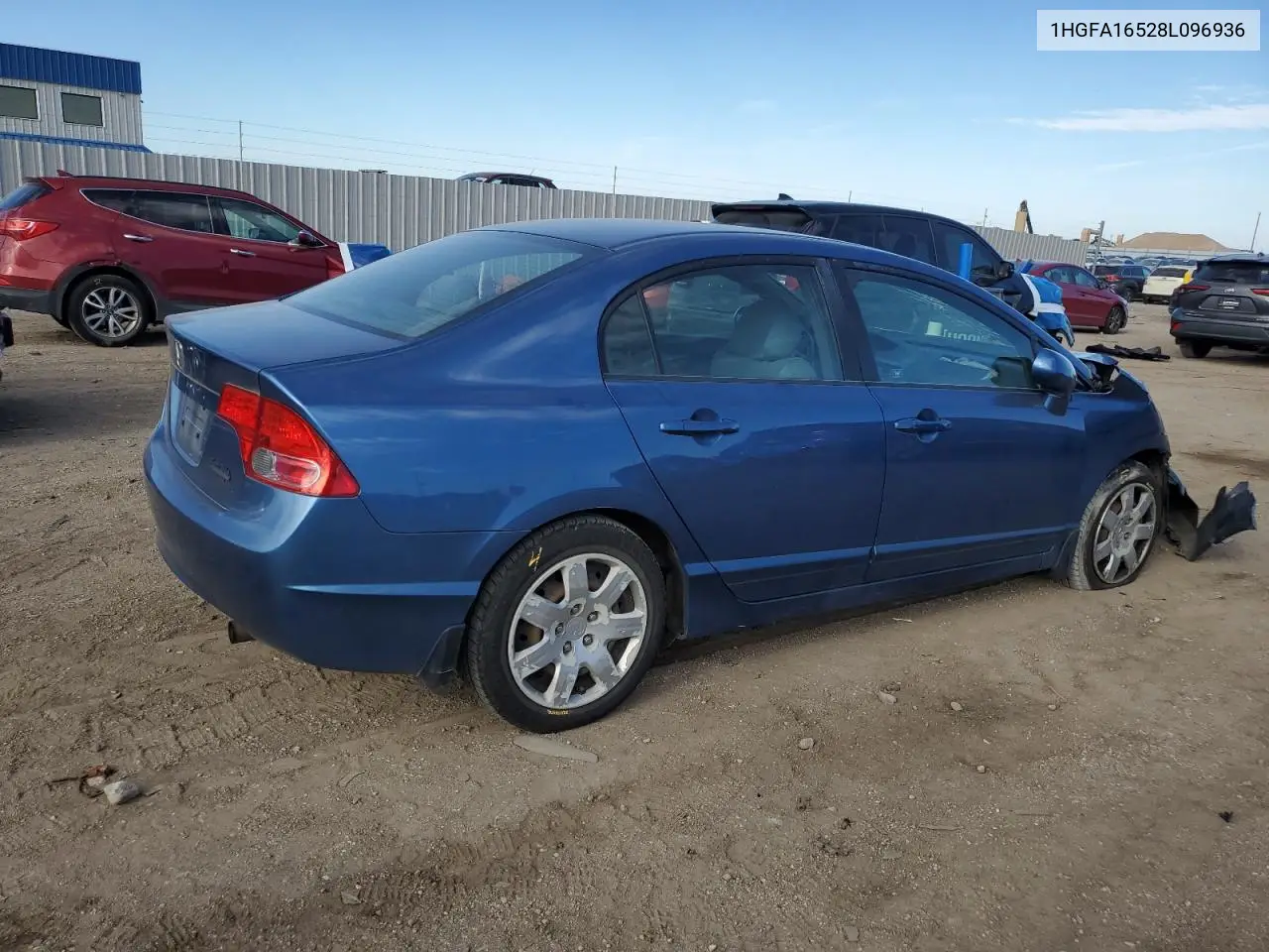 1HGFA16528L096936 2008 Honda Civic Lx