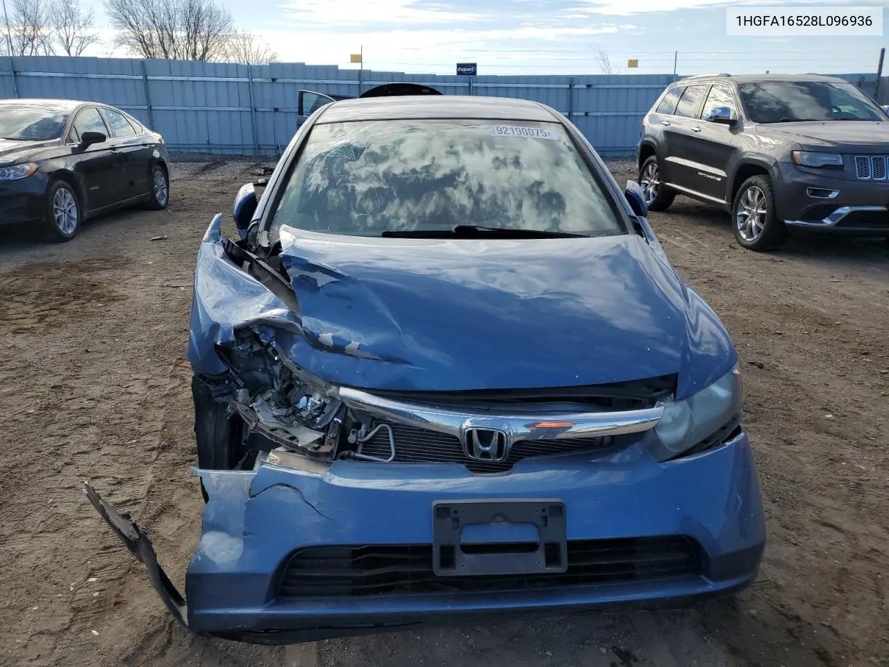 1HGFA16528L096936 2008 Honda Civic Lx