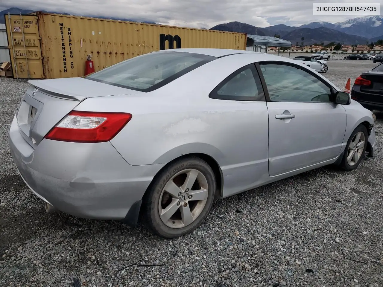 2HGFG12878H547435 2008 Honda Civic Ex