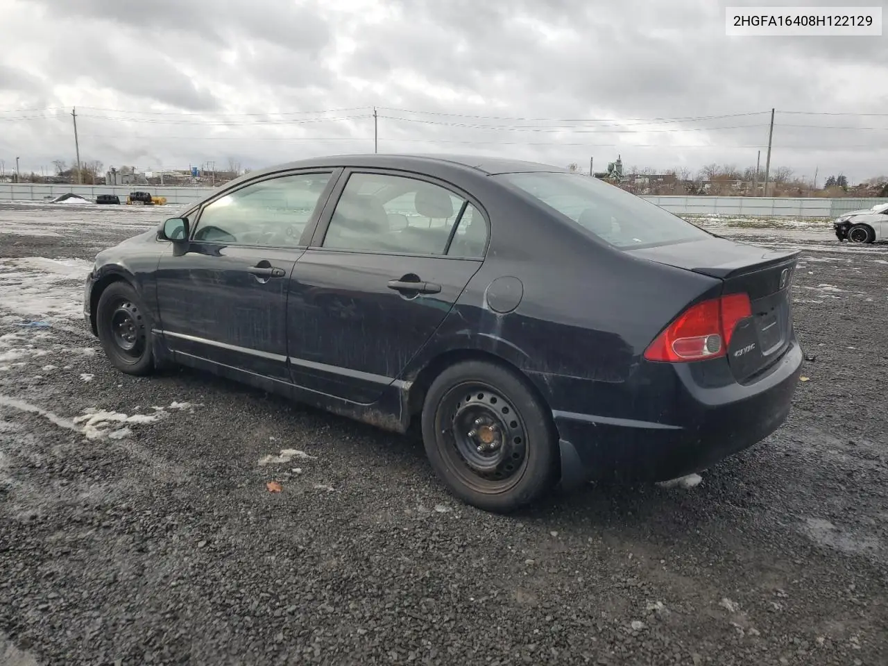 2HGFA16408H122129 2008 Honda Civic Dx-G