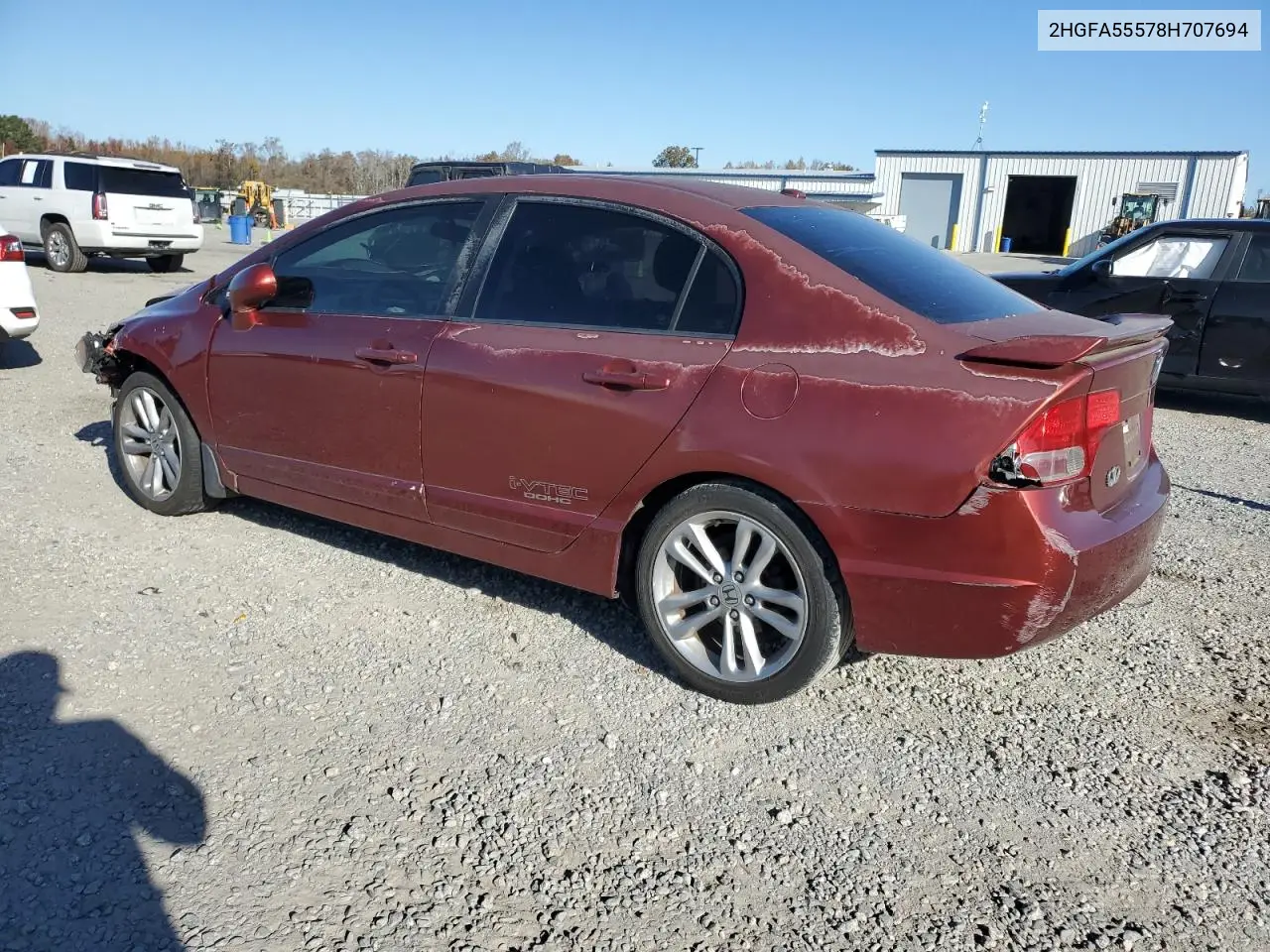 2HGFA55578H707694 2008 Honda Civic Si