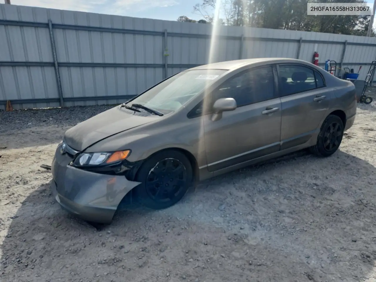 2HGFA16558H313067 2008 Honda Civic Lx