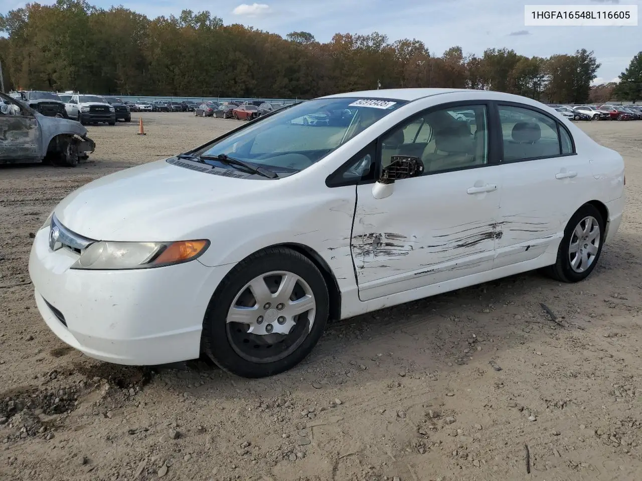 1HGFA16548L116605 2008 Honda Civic Lx