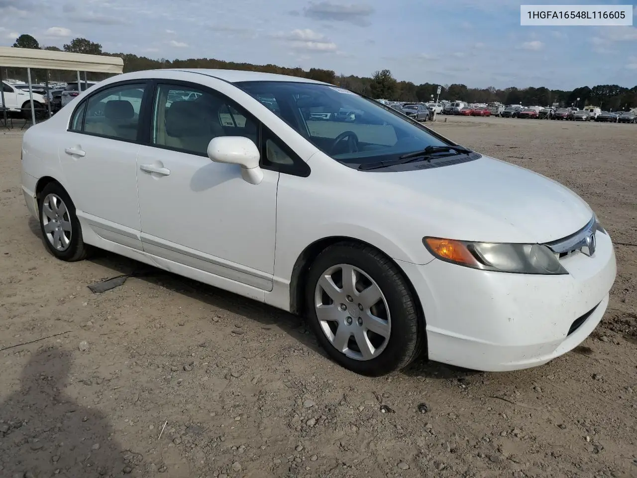 1HGFA16548L116605 2008 Honda Civic Lx