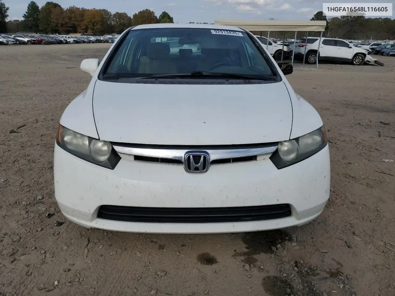 1HGFA16548L116605 2008 Honda Civic Lx