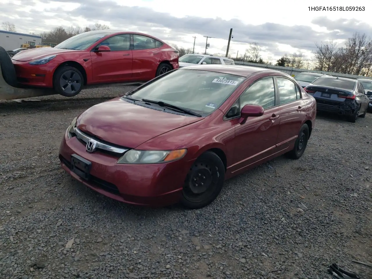1HGFA16518L059263 2008 Honda Civic Lx