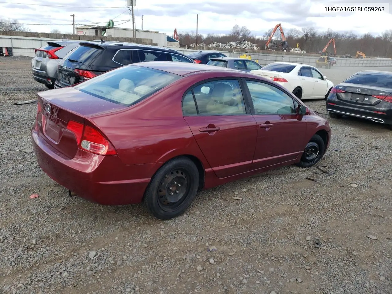 1HGFA16518L059263 2008 Honda Civic Lx