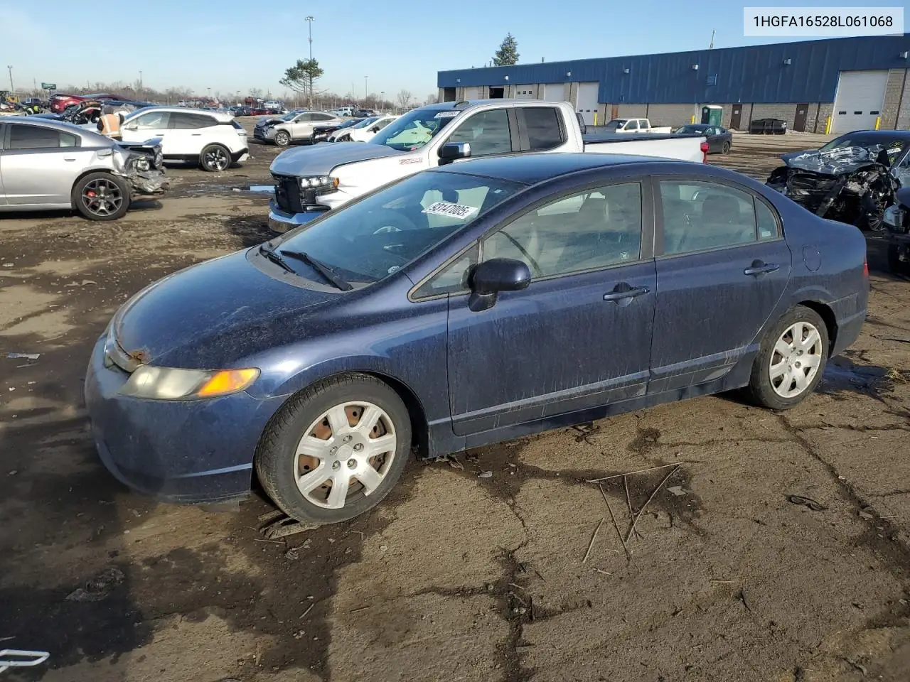 1HGFA16528L061068 2008 Honda Civic Lx
