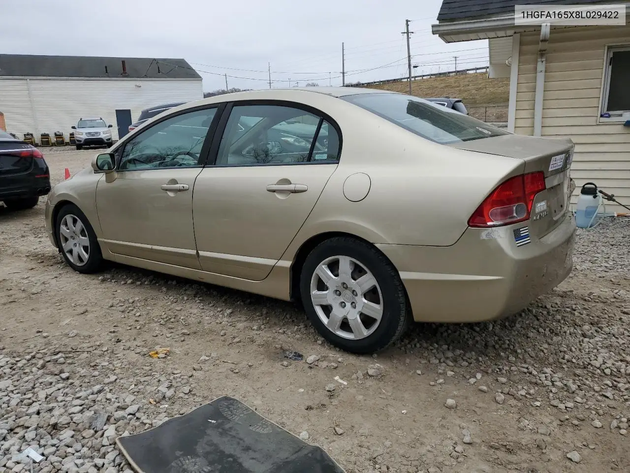 1HGFA165X8L029422 2008 Honda Civic Lx