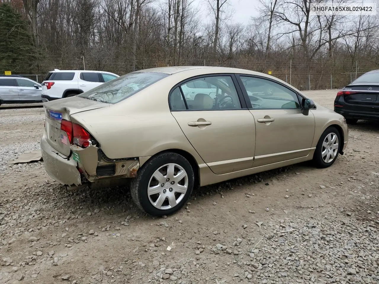 1HGFA165X8L029422 2008 Honda Civic Lx
