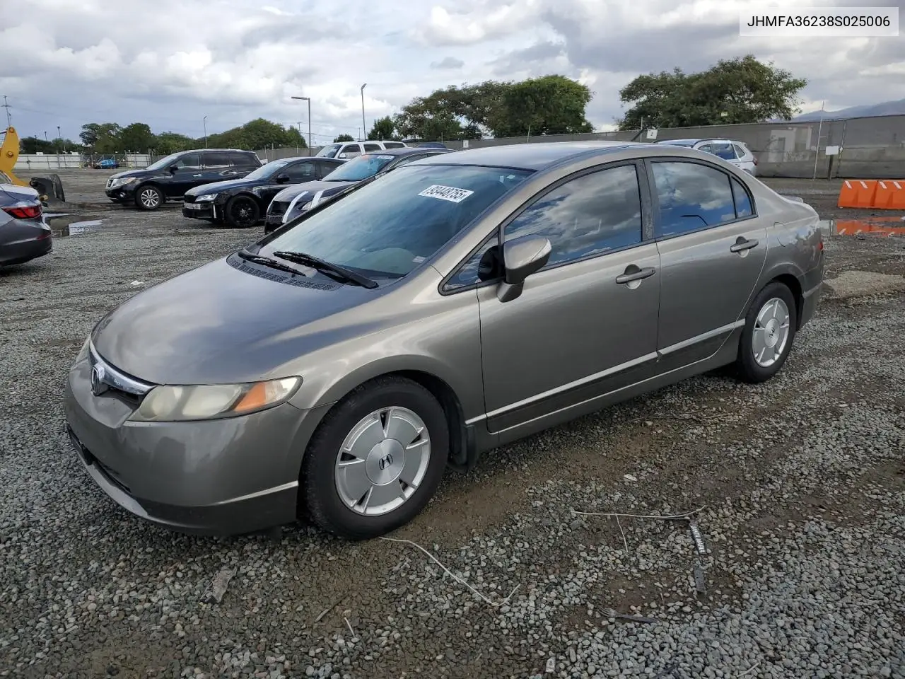 JHMFA36238S025006 2008 Honda Civic Hybrid