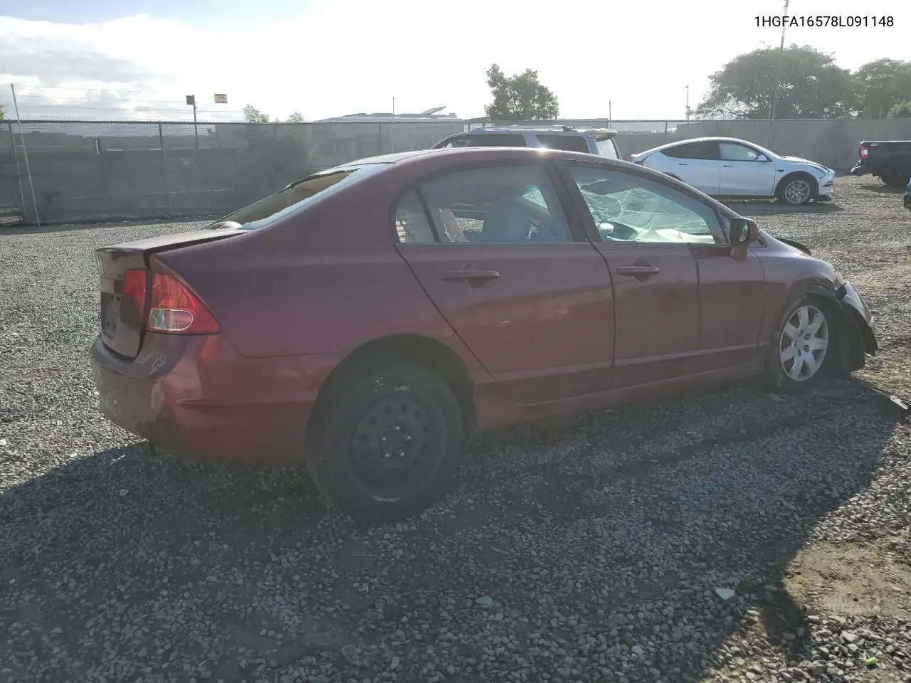 1HGFA16578L091148 2008 Honda Civic Lx