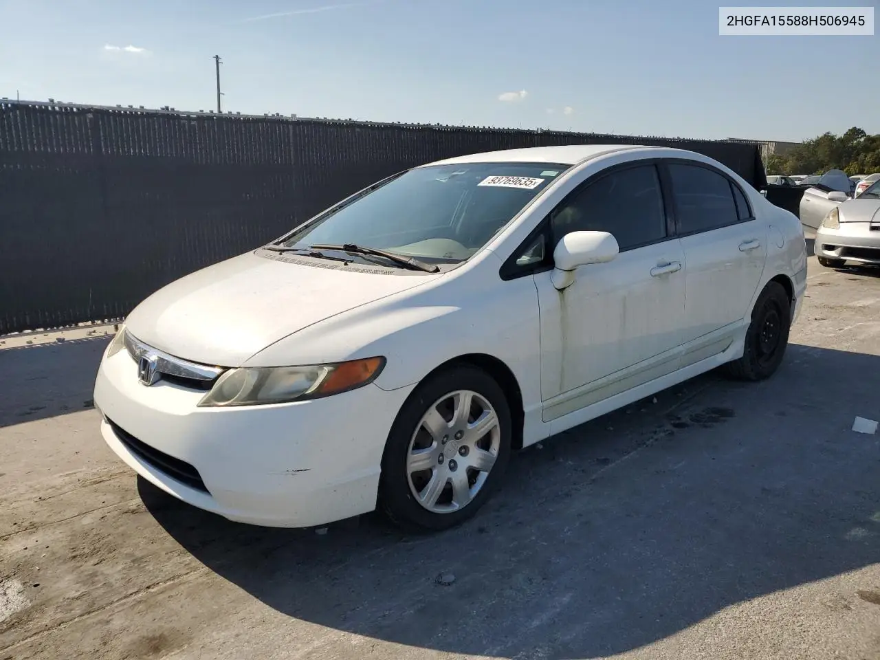 2HGFA15588H506945 2008 Honda Civic Lx
